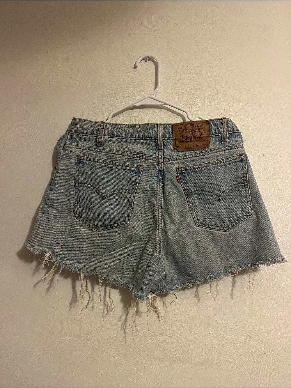 VINTAGE Levi denim cutoff shorts